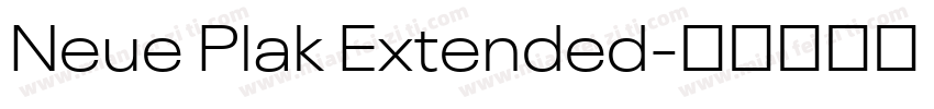 Neue Plak Extended字体转换